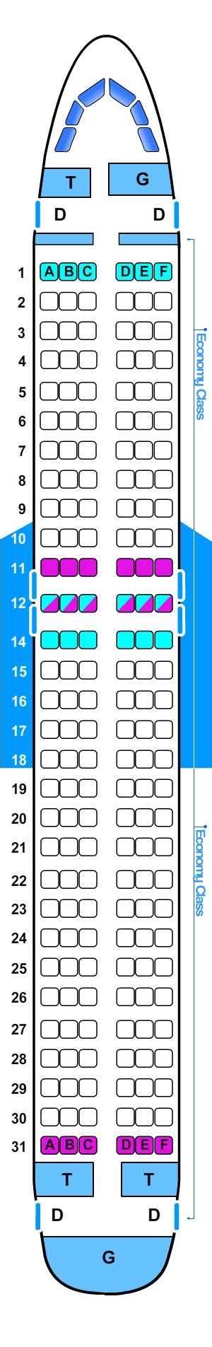 Delta Airbus A320 Seat Map | Images and Photos finder