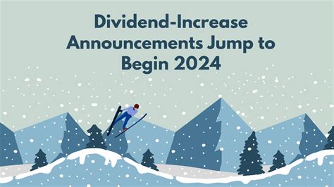 Dividend-Increase Announcements Jump to Begin 2024