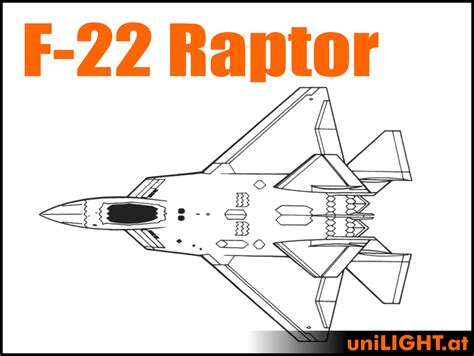 uniLIGHT.at - Bundle F-22 Raptor, 1:12, ca.1.6m Länge