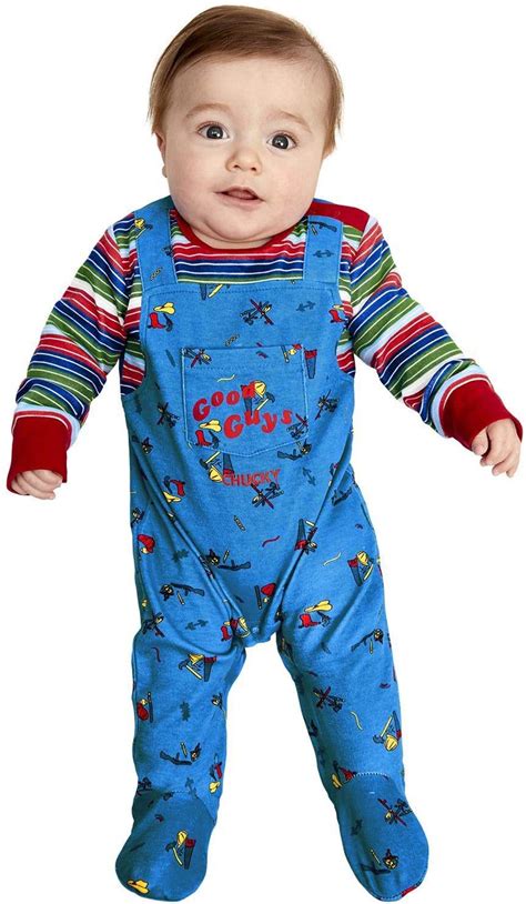 Smiffys Infant Smiffys Officially Licensed Chucky Baby Costume Smiffys ...