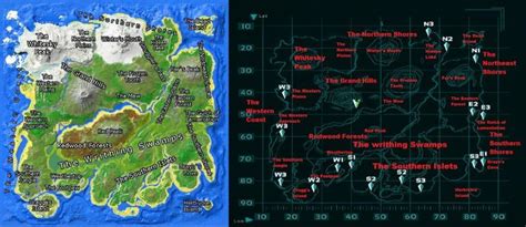 ARK - The Island Map Names and Locations | Island map, Ark survival ...