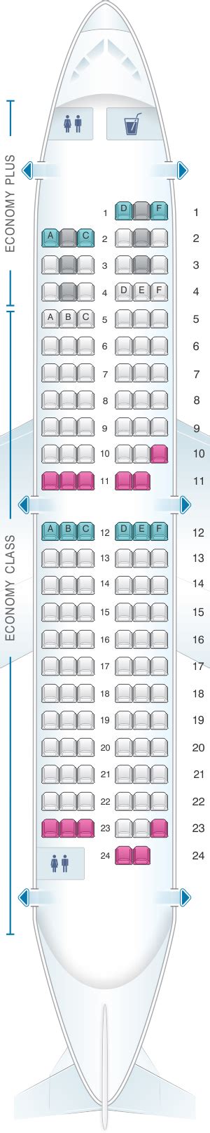 Seat Map WestJet Boeing B737 700