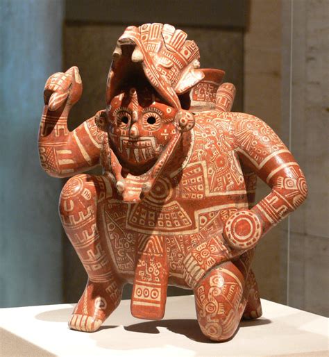 ANCIENT ART — Rain God Vessel; Mexico, Colima, El Chanal, Mixtec...