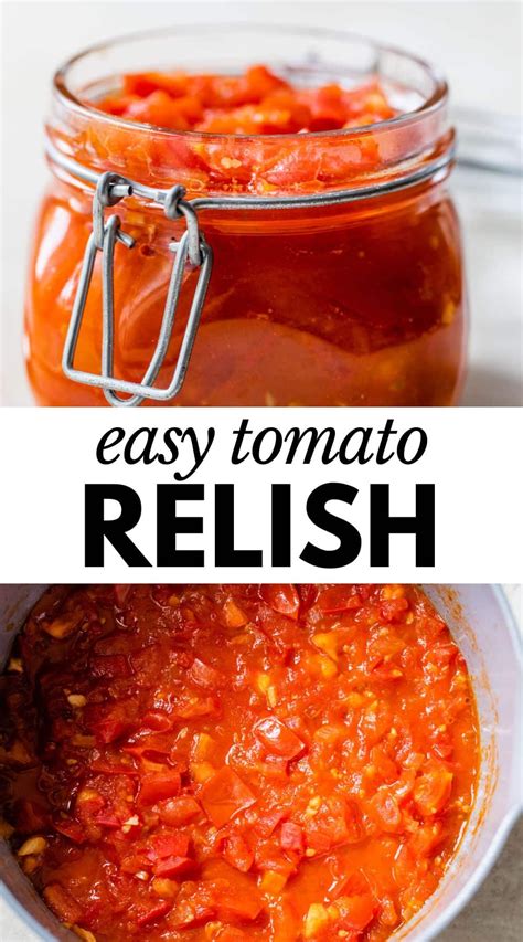 Sweet Tomato Relish Recipe, Tomato Chutney Recipe, Relish Recipes ...