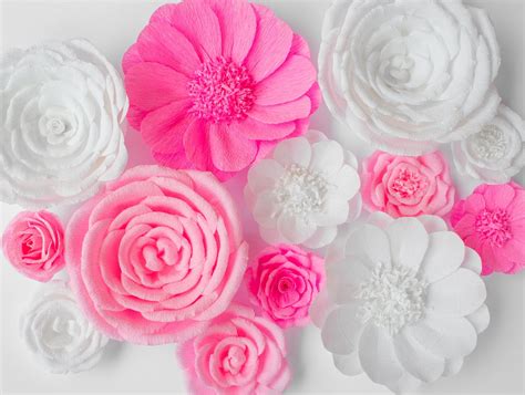 Crepe Paper Flowers Nursery Wall Decor Paper Flower - Etsy