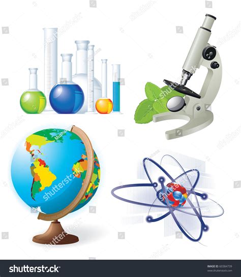 Conjunto de iconos vectoriales de ciencias: vector de stock (libre de ...