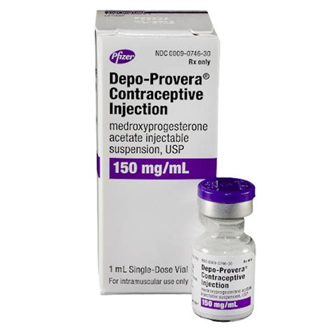 Depo-Provera Contraceptive for Injection 150 mg/mL Single Dose Vial (B ...