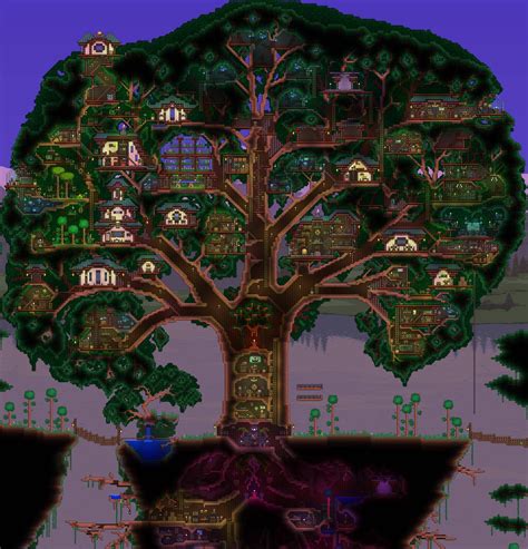 Giant Tree House WIP by Toes : Terraria