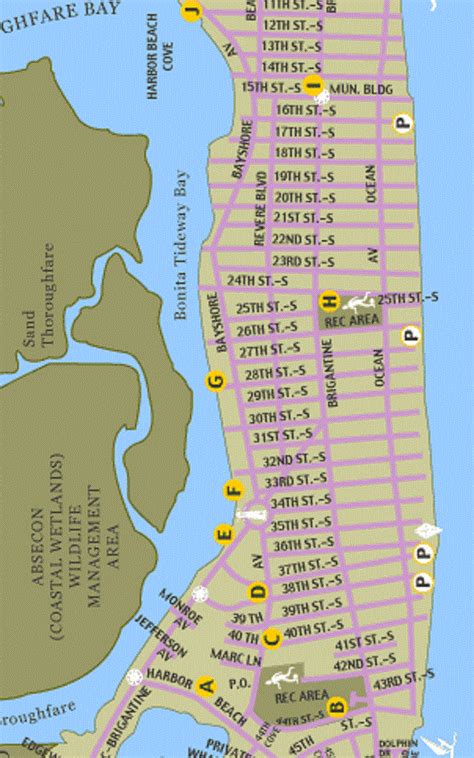 Visitors Brigantine NJ Map - Brigantine Beaches - Brigantine Realtor