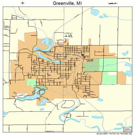 Map Of Greenville Michigan - Shari Demetria