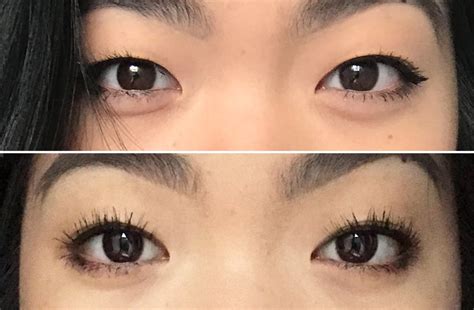 Before and After, With Mascara | What Is a Lash Lift? Eyelash Perm ...