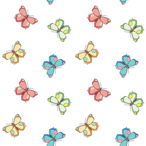 Butterfly seamless pattern. Repeating butterfly background for textile ...