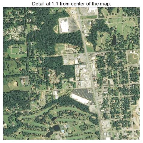 Aerial Photography Map of Laurel, MS Mississippi