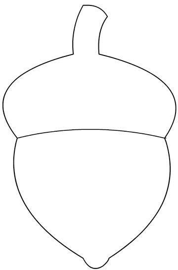 an acorn is shown in the shape of a line art drawing, with one section cut