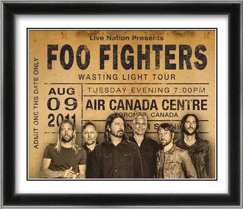 DIGITAL FILE ONLY Foo Fighters Ticket Stub Artwork - Etsy