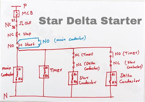 Star Delta Control Circuit With Timer