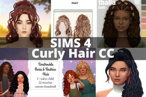 27+ Stylish Sims 4 Curly Hair CC - We Want Mods