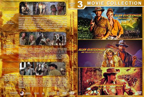 Allan Quatermain Triple Feature R1 Custom DVD Cover - DVDcover.Com