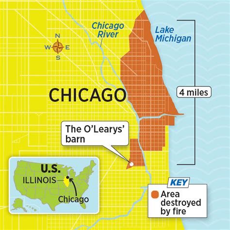 Great Chicago Fire Map Google Earth - The Earth Images Revimage.Org