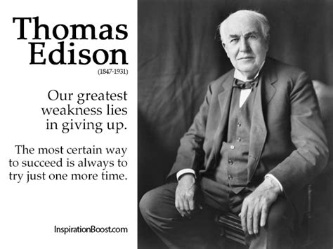 Thomas Edison Quote | Inspiration Boost