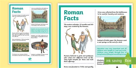 Roman Facts Poster for Kids | Roman Poster (teacher made)