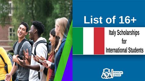 Italy Scholarships for International Students 2025 - YouTube