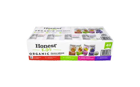 HONEST KIDS Organic Fruit Juice Drink Boxes Variety Pack, 6 oz, 40 ...