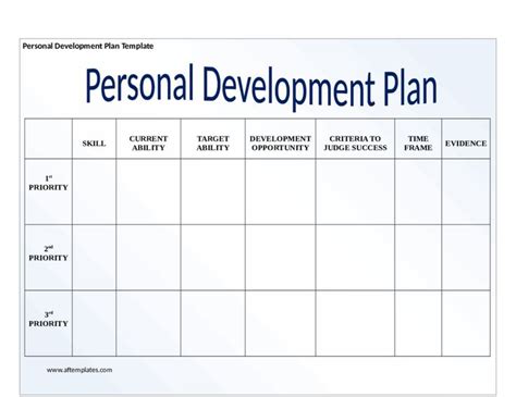 Development Plan Template Word Elegant Individual Development Plan T ...