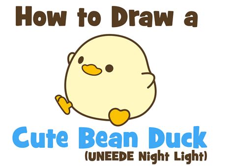 How to Draw a Cute Chibi / Kawaii Cartoon Duck Easy Step by Step ...