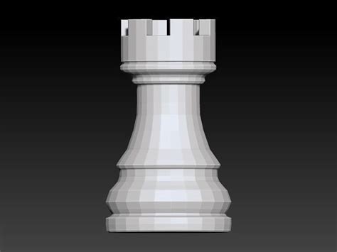 Chess Piece - Rook 3D model 3D printable | CGTrader