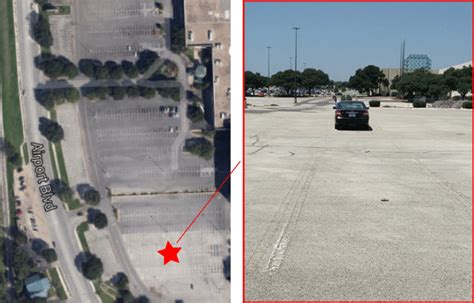 Left: Map of measurement location in a vacant parking lot at Highland ...