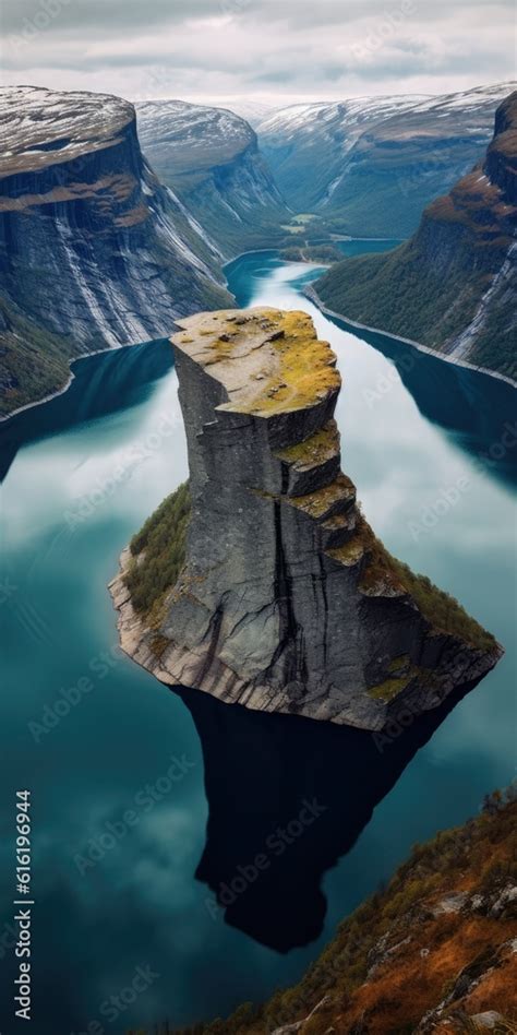 Trolltunga in a realistic photography style focus is on capturing the ...