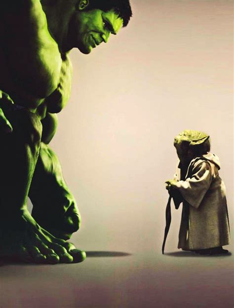 Hulk and yoda | Yoda wallpaper, Hulk marvel, Yoda