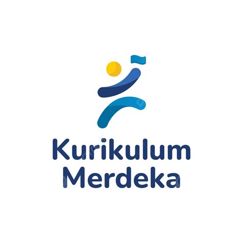 Logo Resmi Kurikulum Merdeka Belajar Mengajar Desain Horizontal Vektor ...