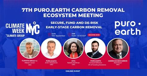 7th Puro.earth Carbon Removal Ecosystem Meeting: free webinar ...