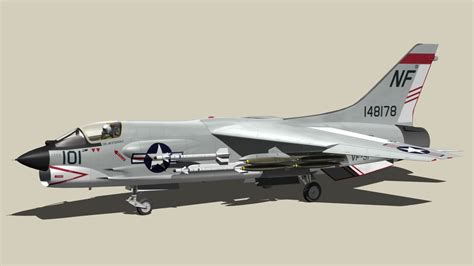 Vought Crusader F8 Model - TurboSquid 1495636