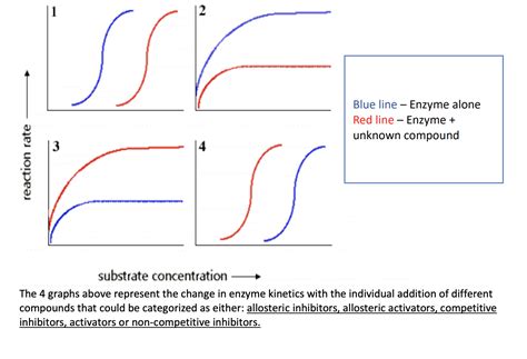 Solved 2 Us Blue line – Enzyme alone Red line - Enzyme + | Chegg.com