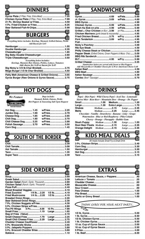 Nicky's Gyros Menu, Menu for Nicky's Gyros, Lockport, Chicago ...