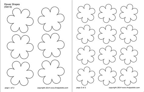 Flower Patterns To Cut Out For Kids