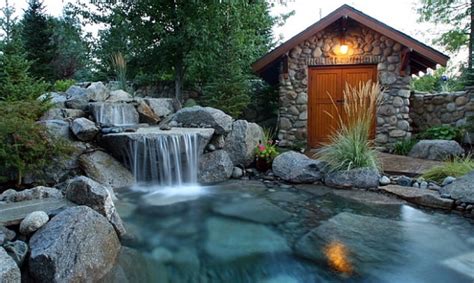 Waterfall Amazing Backyard Pools - Goimages Vision