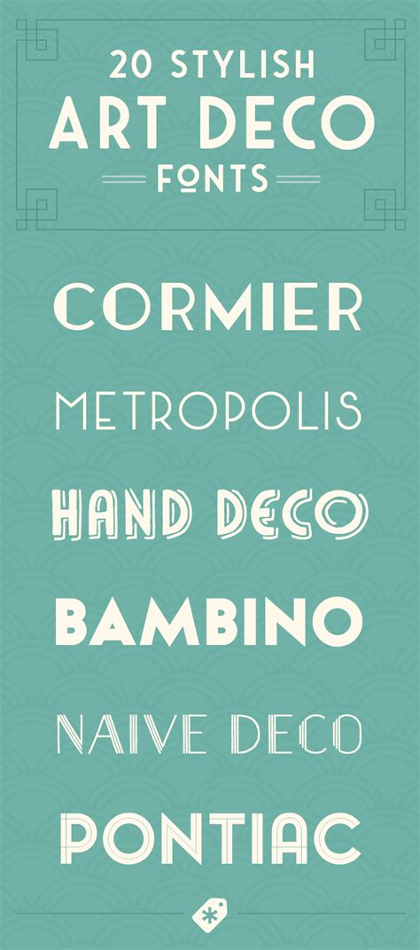 20 Art Deco Fonts to Create Retro Logos, Posters, and Websites ...