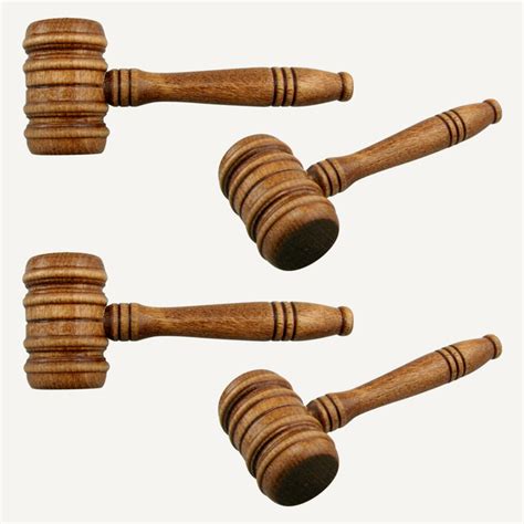 3-1/2" Walnut Finish Barrel Style Miniature Gavels - Engraving, Awards ...