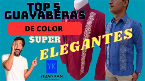 TOP 5 RECOMENDACIÓN GUAYABERAS DE COLOR SUPER ELEGANTES [GUAYABERAS ...