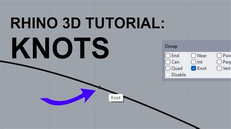 Rhino Tutorial: Info on Knots (NURBS) - YouTube