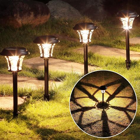 Amazon.com: MAGGIFT 6 Pack 25 Lumen Solar Powered Pathway Lights, Super ...