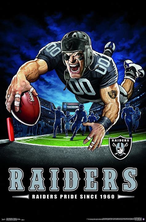 Las Vegas Raiders Pride 22x34 Football Poster | Oakland raiders ...