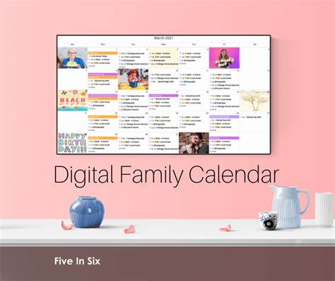 Digital Home Calendar