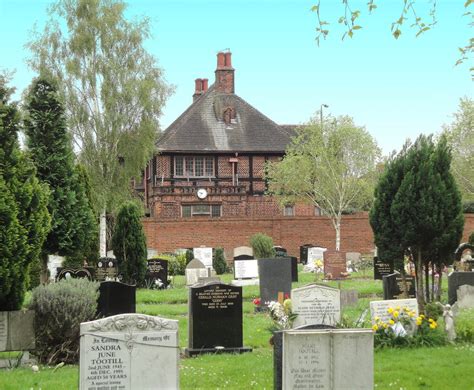 Views of Hammersmith New (Mortlake) Cemetery, London