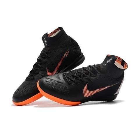 Nike Mercurial SuperflyX VI Elite IC Indoor Futsal - Black Orange