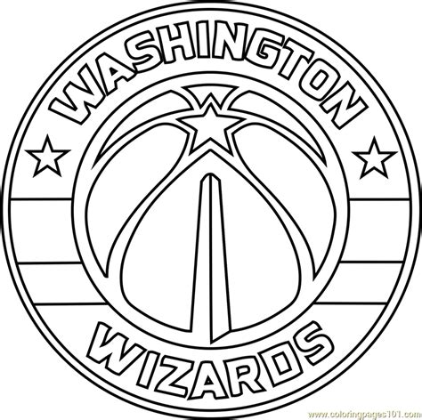 Washington Wizards Nba Logo Coloring Pages Sketch Coloring Page